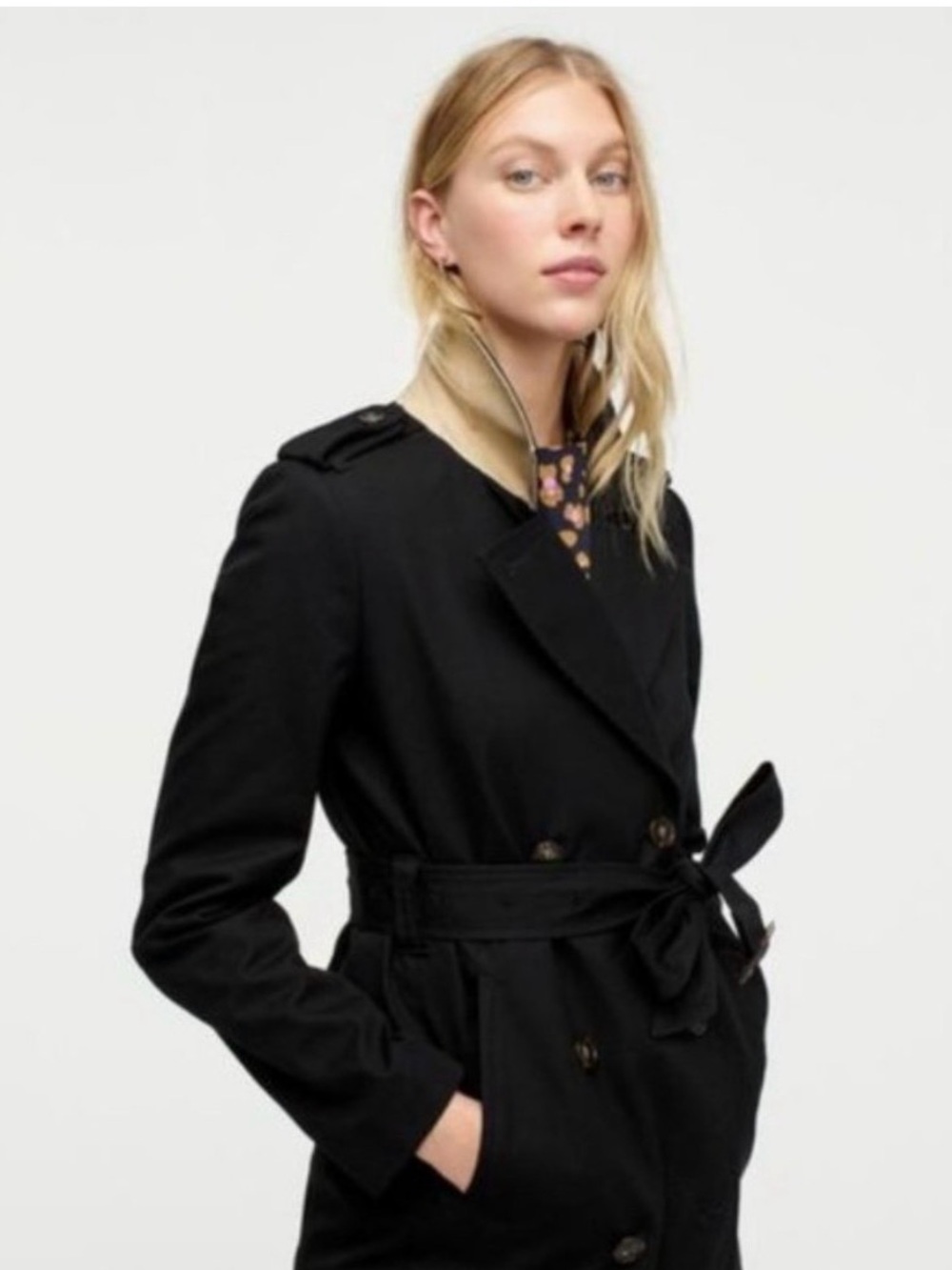 JCrew Icon 2011 Trench Coat - black size 0